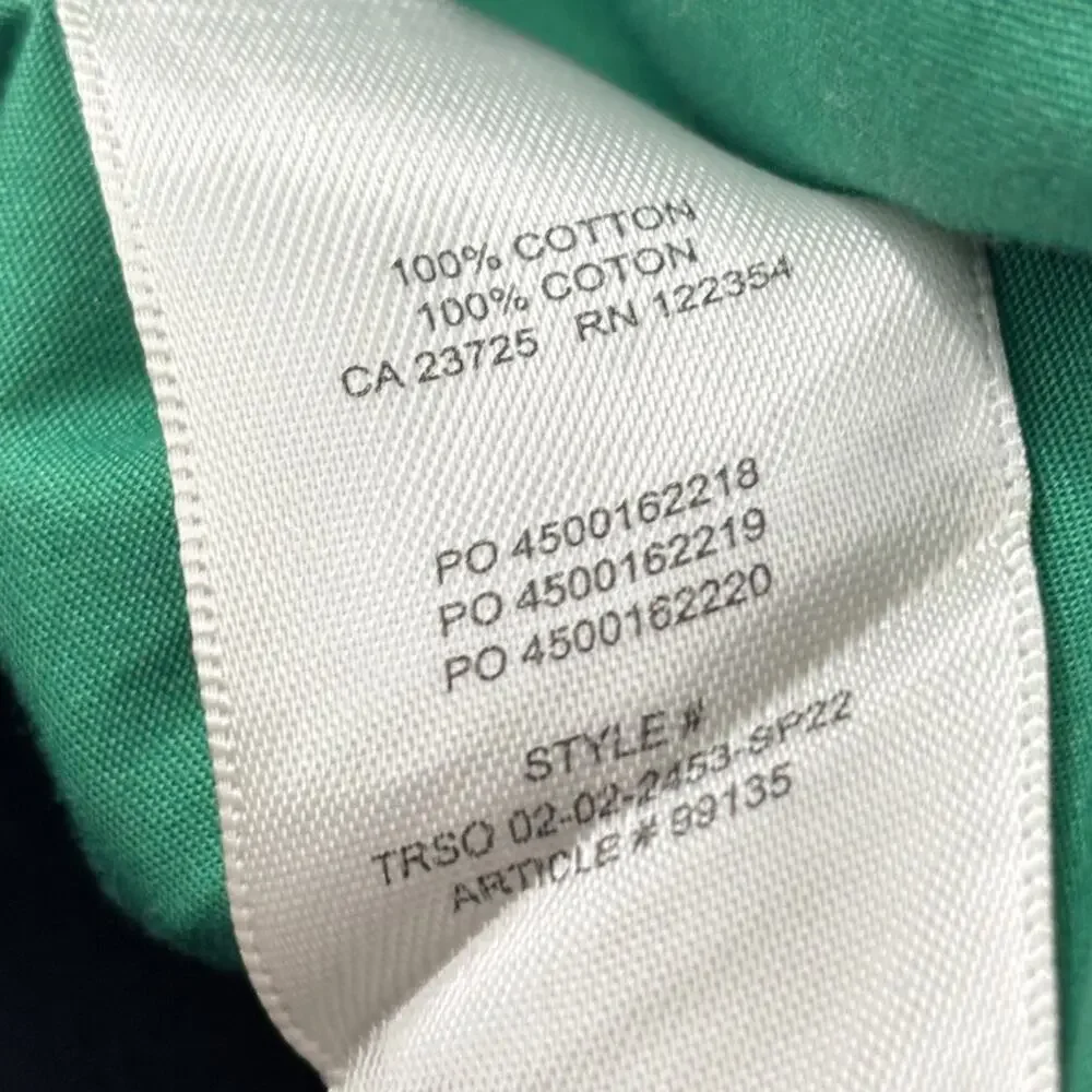 Aritzia Sun-deh Nature Green Cotton Future Button Down Top